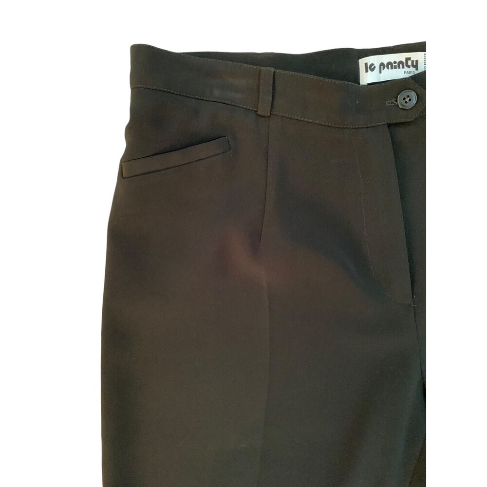 NWOT Le Painty Paris Women size FR 46/US 14 Black High Rise Chelsea Trousers - Picture 7 of 8